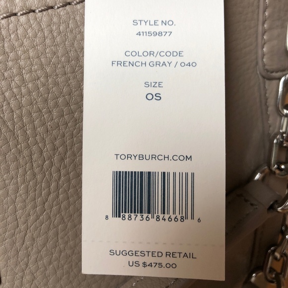 🔥NEW w/TAGS🔥Tory Burch Britten Tote—French Gray - Picture 13 of 14